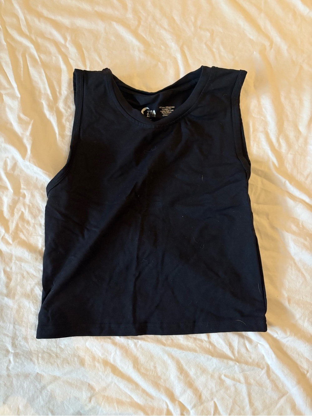 ZYIA Active Black Performance V-Neck Top